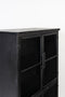 Feliz Lifestyle Ferre Kast op wieltjes Hoog Hout/ Metaal Zwart
