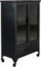 Feliz Lifestyle Ferre Kast op wieltjes Middel Hout/ Metaal Zwart