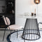Feliz Lifestyle Floris Eettafel Marmerlook Rond 110 cm Zwart/ Wit