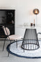 Feliz Lifestyle Floris Eettafel Marmerlook Rond 110 cm Zwart/ Wit