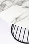 Feliz Lifestyle Floris Eettafel Marmerlook Rond 110 cm Zwart/ Wit