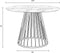 Feliz Lifestyle Floris Eettafel Marmerlook Rond 110 cm Zwart/ Wit
