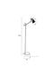 Feliz Lifestyle Fokus Vloerlamp/ Staande Leeslamp Zwart
