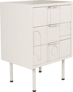 Feliz Lifestyle Funk Bijzettafel/Nachtkastje/ Ladekastje Beige