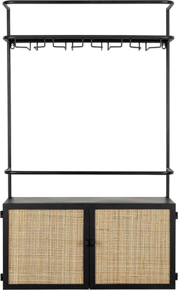 Feliz Lifestyle Guuji Wijnkast/Wandplank - Zwart