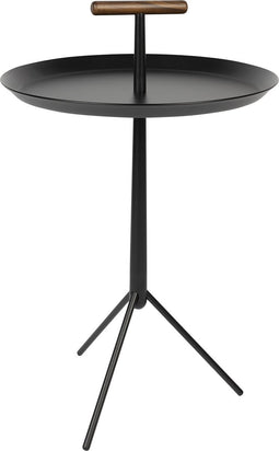 Feliz Lifestyle Handle Bijzettafel Rond Metaal 35x35 cm Zwart