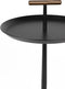 Feliz Lifestyle Handle Bijzettafel Rond Metaal 35x35 cm Zwart