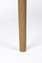Feliz Lifestyle Haru Bijzettafel Rond Glas/ Hout 45x45 cm Naturel