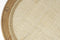Feliz Lifestyle Haru Bijzettafel Rond Glas/ Hout 45x45 cm Naturel