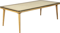 Feliz Lifestyle Haru Salontafel Rond Glas/ Hout 120x60 cm Naturel