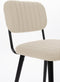 Feliz Lifestyle Jake Eetkamerstoel Bouclé Off-White/ Wit