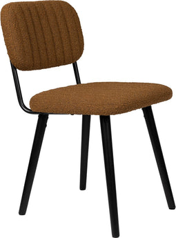 Feliz Lifestyle Jake Eetkamerstoel Bouclé Oker/ Geel