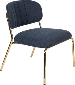 Feliz Lifestyle Jolien Fauteuil Donkerblauw - Set van 2