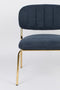 Feliz Lifestyle Jolien Fauteuil Donkerblauw - Set van 2