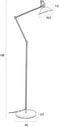 Feliz Lifestyle Jona Vloerlamp/ Staande Leeslamp Zwart