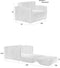 Feliz Lifestyle Jopie Loveseat Bedbank Bruin
