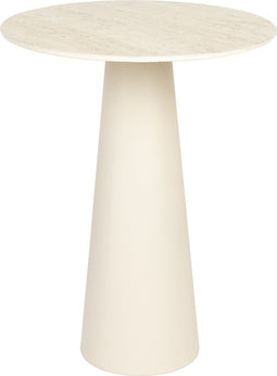 Feliz Lifestyle Joya Bijzettafel Travetin-Look 40x40 cm Laag Beige