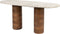 Feliz Lifestyle Kouk Salontafel Marmer/ Hout 100x40 cm Beige