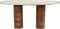 Feliz Lifestyle Kouk Salontafel Marmer/ Hout 100x40 cm Beige