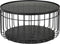 Feliz Lifestyle Lance Salontafel Rond Glas/ Metaal 60x60 cm Zwart