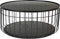 Feliz Lifestyle Lance Salontafel Rond Glas/ Metaal 80x80 cm Zwart