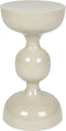 Feliz Lifestyle Lars Bijzettafel Rond Metaal 31x 31 cm Ivoor/ Wit