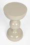 Feliz Lifestyle Lars Bijzettafel Rond Metaal 31x 31 cm Ivoor/ Wit