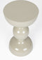Feliz Lifestyle Lars Bijzettafel Rond Metaal 31x 31 cm Ivoor/ Wit