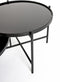 Feliz Lifestyle Li Salontafel Rond Glas/ Metaal Zwart - Set van 2