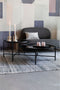 Feliz Lifestyle Li Salontafel Rond Glas/ Metaal Zwart - Set van 2