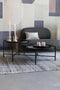 Feliz Lifestyle Li Salontafel Rond Glas/ Metaal Zwart - Set van 2