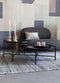 Feliz Lifestyle Li Salontafel Rond Glas/ Metaal Zwart - Set van 2