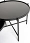 Feliz Lifestyle Li Salontafel Rond Glas/ Metaal Zwart - Set van 2