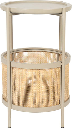 Feliz Lifestyle Makoto Bijzettafel Rond 30x30 cm Zand - Beige