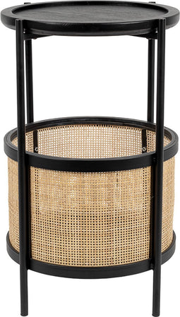 Feliz Lifestyle Makoto Bijzettafel Rond 30x30 cm Zwart