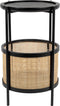Feliz Lifestyle Makoto Bijzettafel Rond 30x30 cm Zwart