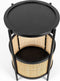 Feliz Lifestyle Makoto Bijzettafel Rond 30x30 cm Zwart