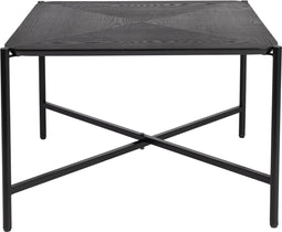 Feliz Lifestyle Marcio Salontafel Vierkant Hout/ Metaal 40x40 cm Zwart