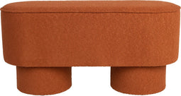 Feliz Lifestyle Marcos Bankje Bouclé Rood/ Bruin