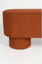 Feliz Lifestyle Marcos Bankje Bouclé Rood/ Bruin