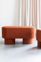 Feliz Lifestyle Marcos Bankje Bouclé Rood/ Bruin