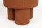 Feliz Lifestyle Marcos Kruk/ Poef Bouclé Rood/ Bruin