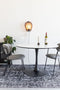 Feliz Lifestyle Maru Eettafel Marmerlook Rond 110 cm Wit