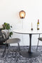 Feliz Lifestyle Maru Eettafel Marmerlook Rond 110 cm Wit