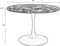 Feliz Lifestyle Maru Eettafel Marmerlook Rond 110 cm Wit