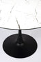 Feliz Lifestyle Maru Eettafel Marmerlook Rond 110 cm Wit