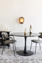 Feliz Lifestyle Maru Eettafel Marmerlook Rond 110 cm Zwart