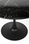 Feliz Lifestyle Maru Eettafel Marmerlook Rond 110 cm Zwart