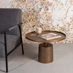 Feliz Lifestyle Mason Salontafel Rond Metaal 60x 60 cm Goud