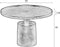 Feliz Lifestyle Mason Salontafel Rond Metaal 60x 60 cm Zwart